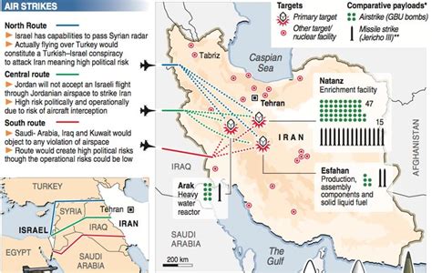 Israeli defense strikes | Map, Old maps, Nuclear force