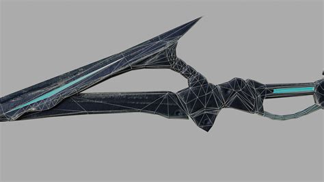 ArtStation - Sci-fi spear Low-poly 3D model | Game Assets