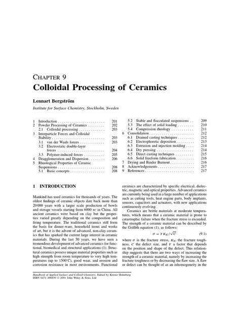 Colloid Process PDF | PDF | Viscosity | Ceramics