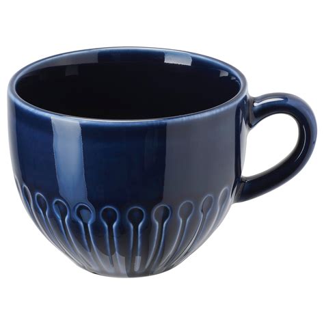 STRIMMIG mug stoneware blue 36 cl | IKEA Lietuva