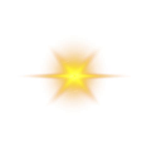 Transparent Star Spark Yellow Style02 - HD Image | GraphicsCrate