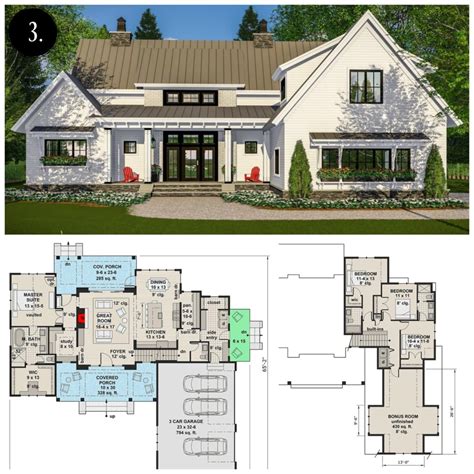 12 Modern Farmhouse Floor Plans - Rooms For Rent blog