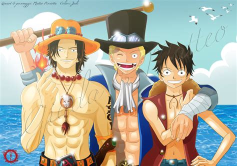 Luffy Ace And Sabo - one piece fotografia (35824134) - fanpop