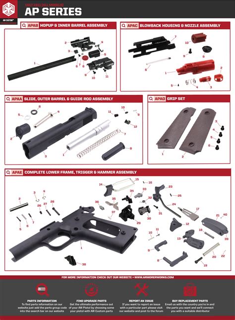 Airsoft 1911 Parts Diagram