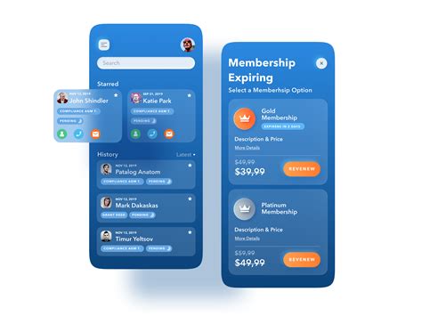 Membership screens in 2020 | User interface design, Interface design ...