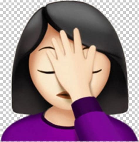 IPhone Emoji Facepalm Emoticon PNG, Clipart, Arm, Beauty, Black Hair ...