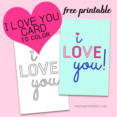 Printable I Love You Cards