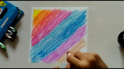 How to make easy crayon painting | colourful scratch art - YouTube