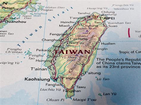 Taiwan Map - Guide of the World