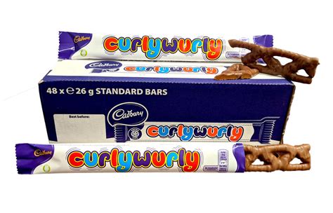 Cadbury Curly Wurly 1.4oz Bar or 48 Count Box — b.a. Sweetie Candy Store