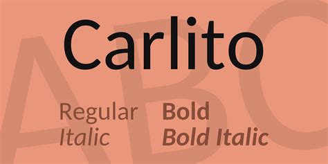 Carlito Font FREE Download & Similar Fonts | FontGet