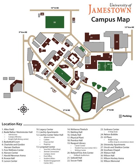 Campus Map - University of Jamestown