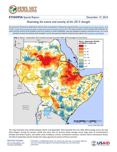 Ethiopia special report - Illustrating the extent and severity of the ...