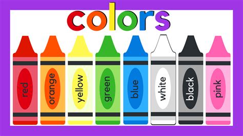 Learn about colors with crayons. | Learning colors, Educational ...