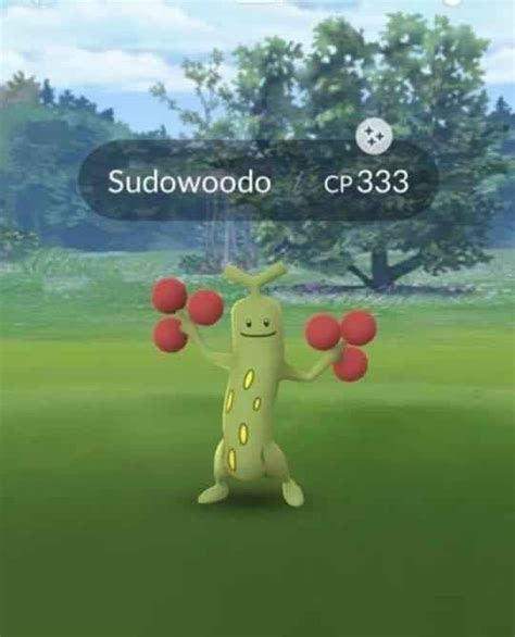 Shiny Sudowoodo now available in Pokémon GO for the first time ...