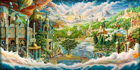 Resultado de imagen para heaven painting | Castle in the sky, Painting ...