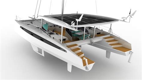 Aero 48e: 100% electric catamaran - Aerofleet | Catamaran, Catamaran ...