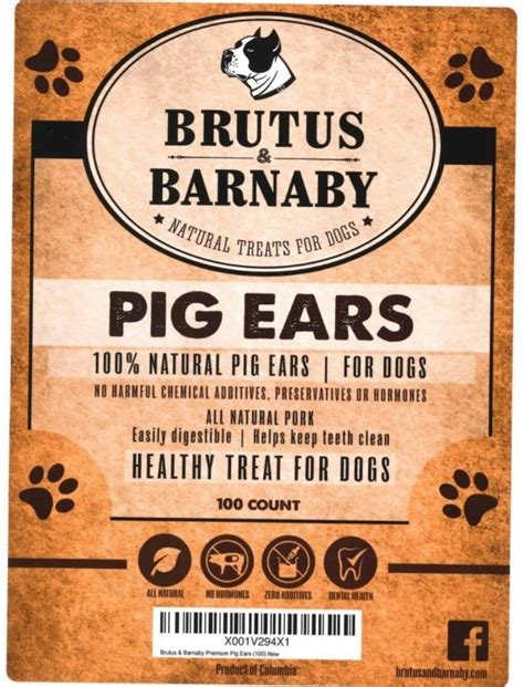 Brutus & Barnaby Pig Ears Dog Treats Recall | Dog Food Advisor