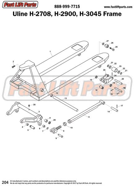 Manual Pallet Jack Parts - 125,000 Parts – tagged "uline" – Fast Lift Parts