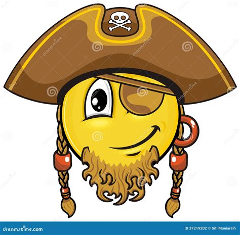 Hilarious Pirate Captain With Flag Illustration | CartoonDealer.com ...