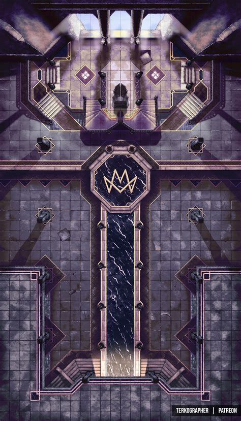 [DnD Battlemap] Throne Room by Terkontar on DeviantArt