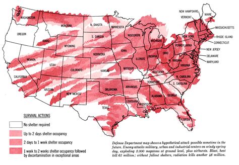 Where To Live In The United States | Fallout map, Nuclear strike ...