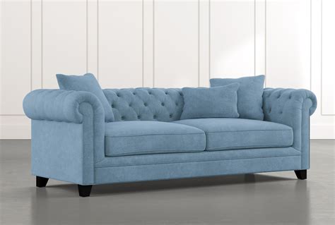 Patterson III 94" Light Blue Sofa | Light blue sofa, Light blue couches ...