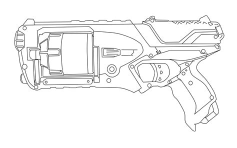 Nerf Gun Coloring Pages - Best Coloring Pages For Kids