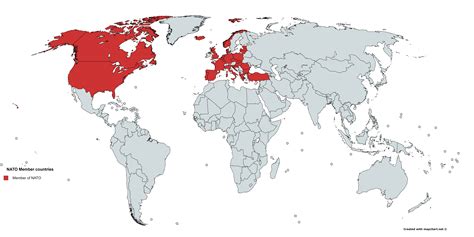 Map of NATO Countries | National flag, Map, Flag colors