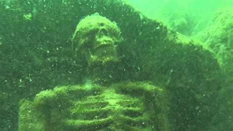 Diver alerts police after discovering 'underwater skeleton tea party ...