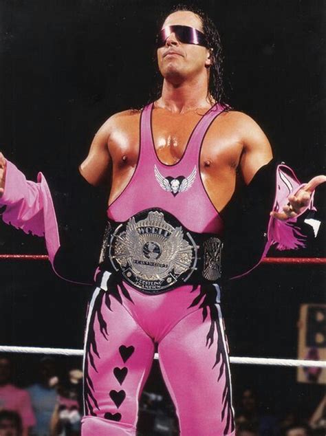 WWE World Heavyweight Wrestling Champion Bret Hart | Wwe wrestlers, Wwf ...