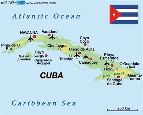 Cuba Map Cayo Coco Varadero