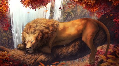 Lion Artwork Wallpaper