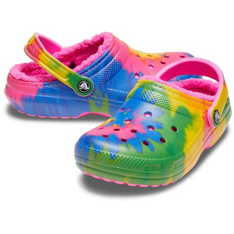 Crocs Adults' Classic Fuzz-Lined Tie-Dye Clogs | Academy