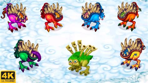 Prismatic Reedling - all versions (My Singing Monsters: Dawn Of Fire ...