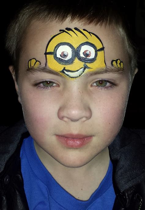 minion 2 Face Painting For Boys, Face Painting Easy, Face Painting ...