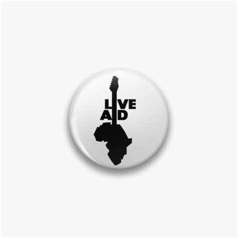 "Live Aid Logo" Pin for Sale by ZidaD | Redbubble