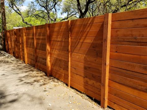 Custom Wood Fence Austin TX | Horizontal Cedar & Picket Fences | Sierra ...