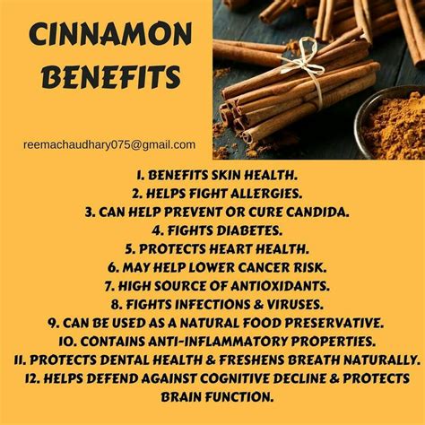 Cinnamon Benefits | Cinnamon benefits, Skin health, The cure