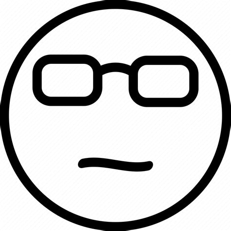 Glasses, glasses emoji, smart emoji, smart emoticon icon - Download on ...