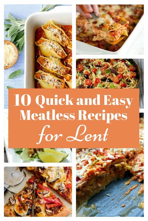 10 Quick and Easy Meatless Recipes for Lent - The Budget Diet