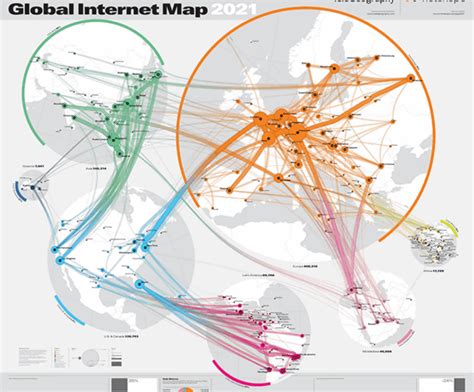 インターネットの接続状況を視覚的に実感できる「Global Internet Map」 - GIGAZINE