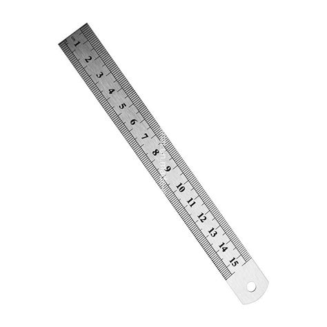 15cm Stainless Steel Metal Ruler Metric Inch Ruler Precision Double ...