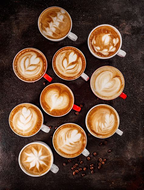 Coffee latte art set | High-Quality Food Images ~ Creative Market