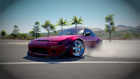 Download Smoke Nissan 240SX Video Game Forza Horizon 3 HD Wallpaper