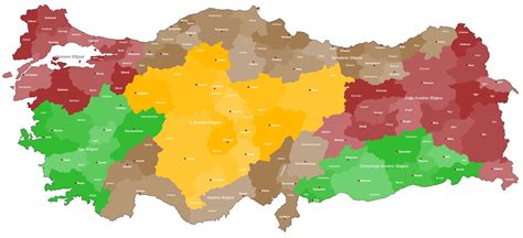 Map of Turkey - Guide of the World