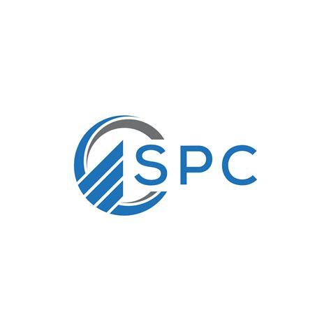 SPC Flat accounting logo design on white background. SPC creative ...