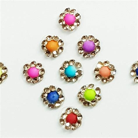 Unique neon color bindis available at Bindigalaxy | Festival face ...