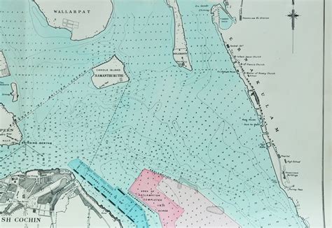 Construction of Willingdon Island Kochi, 1929 Map - Past-India