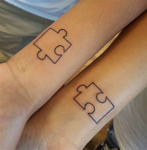 Little puzzle pieces on this Tuesday afternoon #tattoo #ink # ...